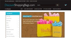 Desktop Screenshot of discountshoppingbags.com